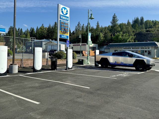 Tesla Supercharger in Weed California