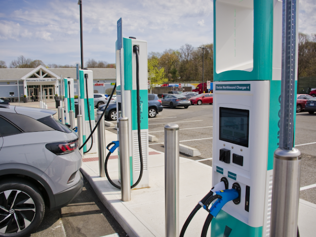 Applegreen Electric Charging Station in Darien Connecticut