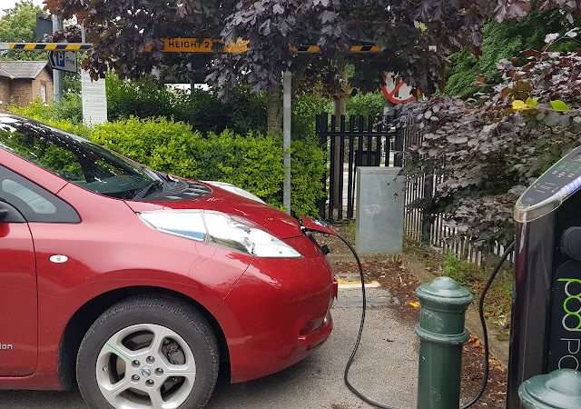 Pod Point Charging Station in York United Kingdom of Great Britain and Northern Ireland