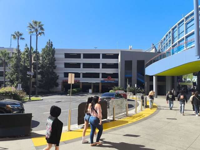 Jurassic Parking garage in Universal City California
