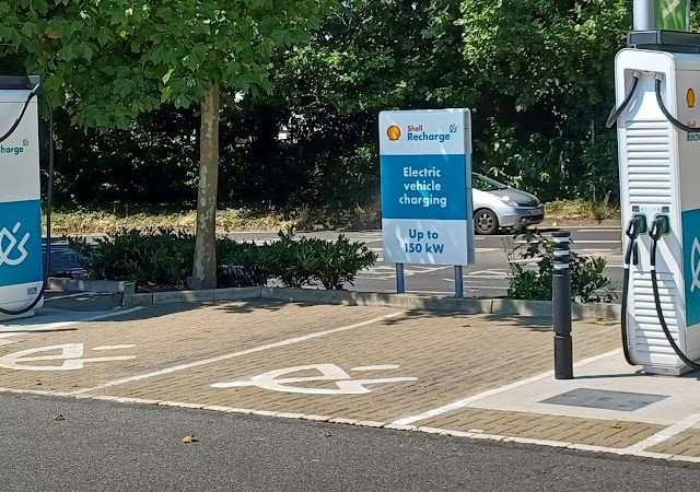 Shell Recharge Charging Station in Guildford United Kingdom of Great Britain and Northern Ireland