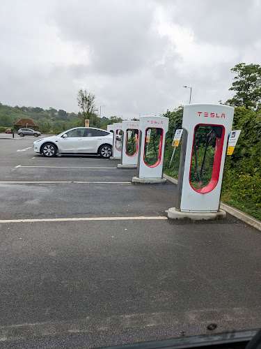 Tesla Supercharger EV Charging Station at Crimple Hall
