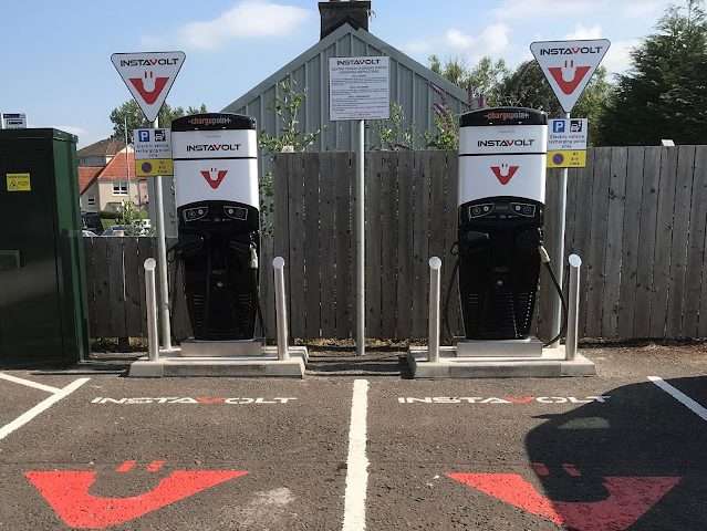 InstaVolt Charging Station in Coatbridge United Kingdom of Great Britain and Northern Ireland