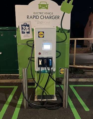 Lidl Charging Station in Driffield United Kingdom of Great Britain and Northern Ireland