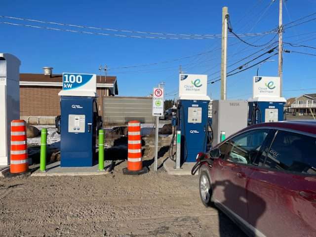 Circuit électrique Charging Station in Sept-Iles Quebec Canada