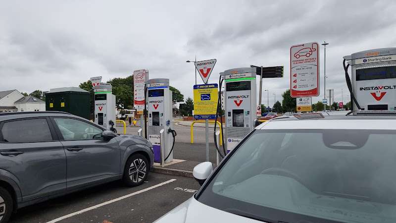 InstaVolt Charging Station EV Charging Station at Astle Retail Park