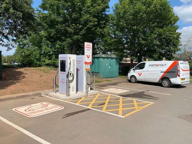InstaVolt Charging Station in Cardiff United Kingdom of Great Britain and Northern Ireland