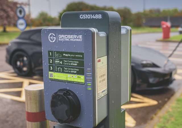 GRIDSERVE Charging Station in Winchester United Kingdom of Great Britain and Northern Ireland