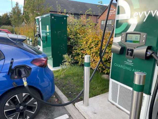 evyve Charging Station in Altrincham United Kingdom of Great Britain and Northern Ireland
