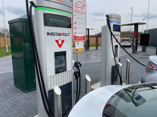 InstaVolt Charging Station in Downham Market United Kingdom of Great Britain and Northern Ireland