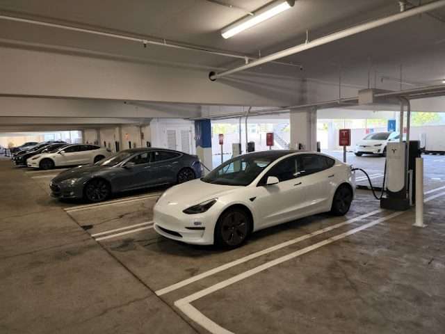 Tesla Supercharger in Irvine California