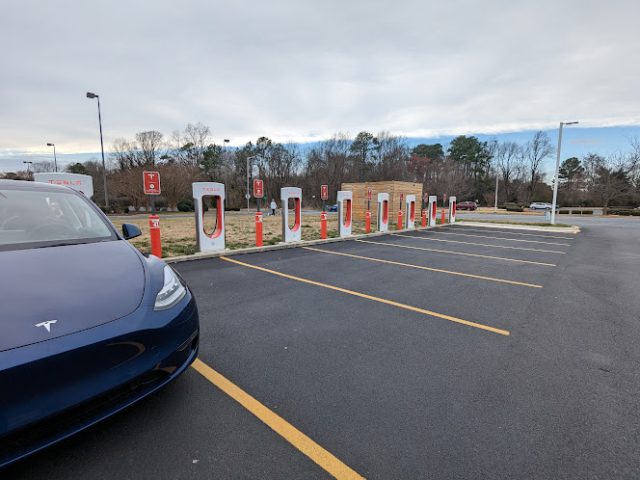 Tesla Supercharger in Salisbury Maryland