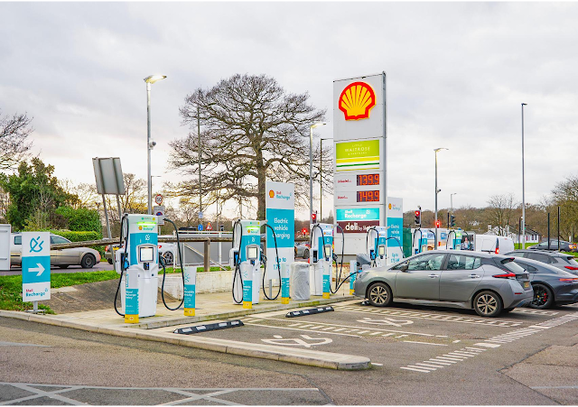 Shell Recharge Charging Station in Barnet United Kingdom of Great Britain and Northern Ireland
