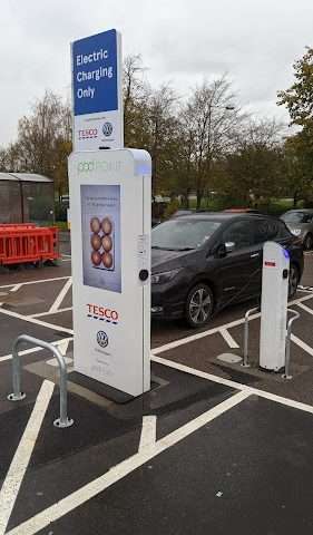 Pod Point Charging Station in Hatfield United Kingdom of Great Britain and Northern Ireland