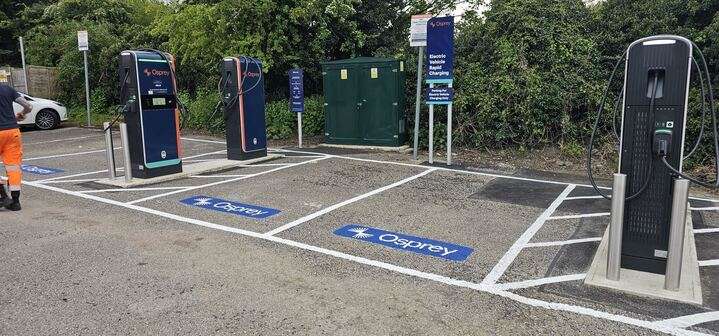 Osprey Charging Station EV Charging Station at Chalk Hill