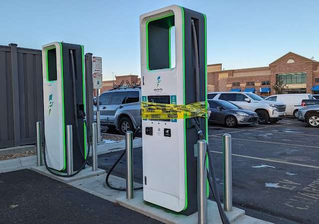 Electrify America Charging Station in Aurora Colorado