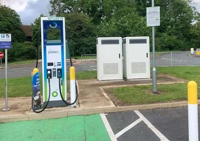 bp pulse Charging Station in Peterborough United Kingdom of Great Britain and Northern Ireland