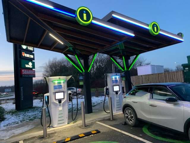 ChargePoint Charging Station in Burnley United Kingdom of Great Britain and Northern Ireland