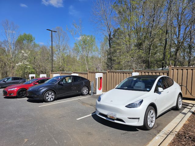 Tesla Supercharger in Salisbury North Carolina