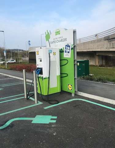 Pod Point Charging Station in Llandudno Junction United Kingdom of Great Britain and Northern Ireland