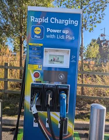 Lidl Charging Station in Bridlington United Kingdom of Great Britain and Northern Ireland