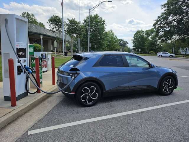 Shell Recharge Charging Station in West Point Georgia