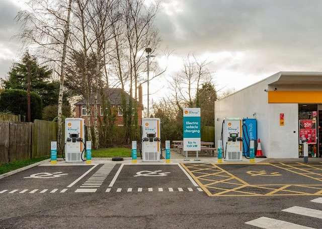 Shell Recharge Charging Station in Leicester United Kingdom of Great Britain and Northern Ireland