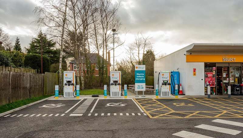 Shell Recharge Charging Station EV Charging Station at Shell