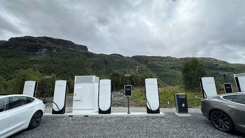 Tesla Supercharger EV Charging Station at Aurdalsvegen 59