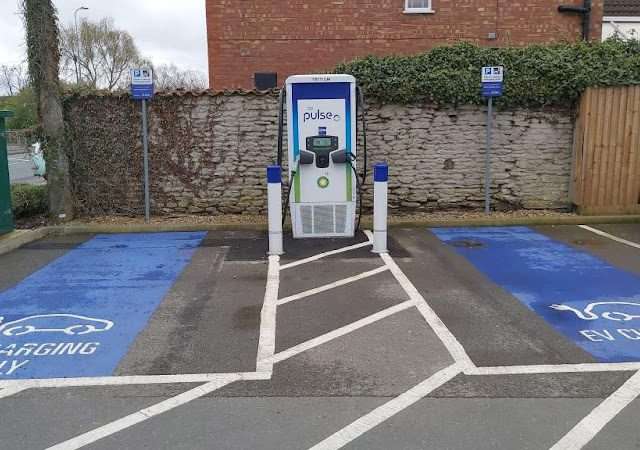 bp pulse Charging Station in Bourne United Kingdom of Great Britain and Northern Ireland