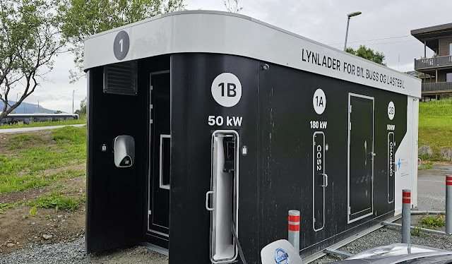 Supercharge Charging Station in Hansnes Norway 9130