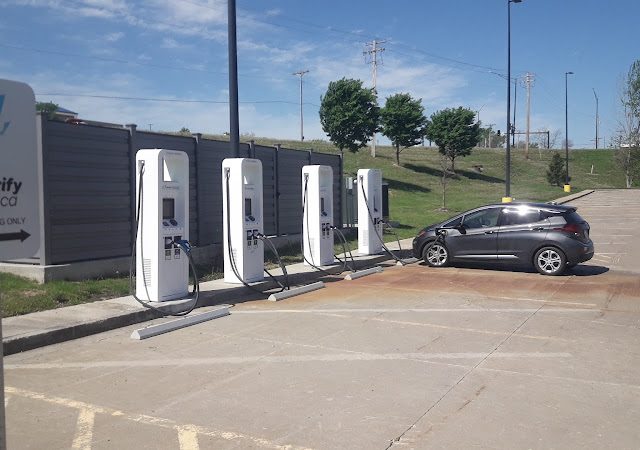Electrify America Charging Station in Boonville Missouri