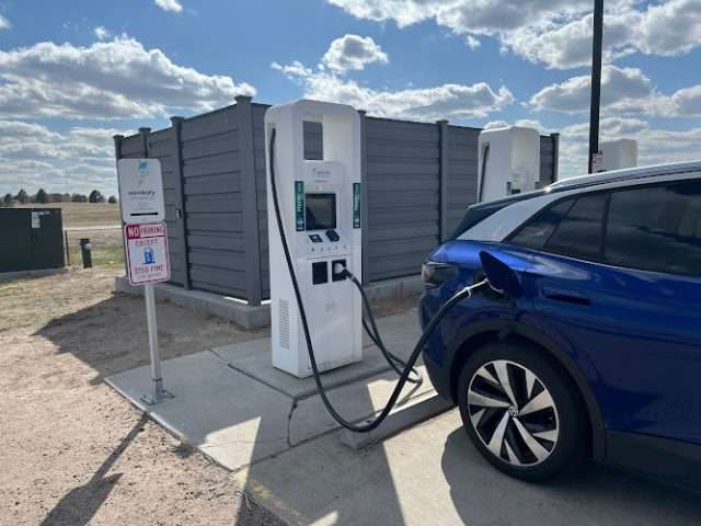 Electrify America Charging Station in Flagler Colorado