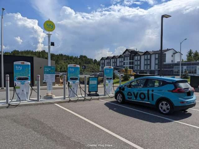Ivy Charging Station in Greater Sudbury Ontario Canada