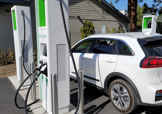 Electrify America Charging Station in South Lake Tahoe California
