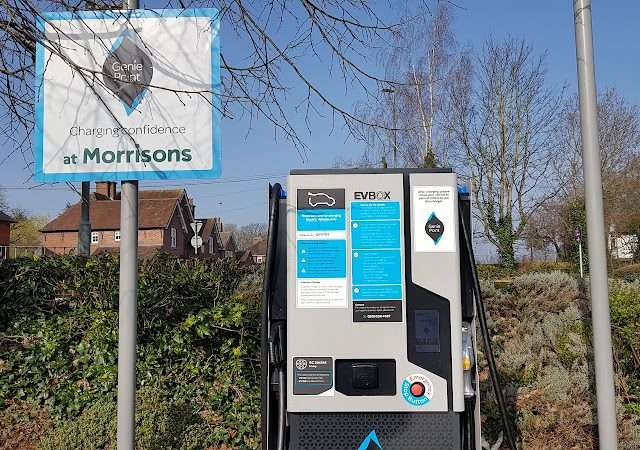 GeniePoint Charging Station in Lutterworth United Kingdom of Great Britain and Northern Ireland