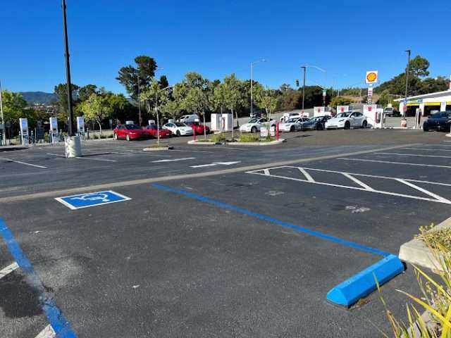 Tesla Supercharger in San Mateo California