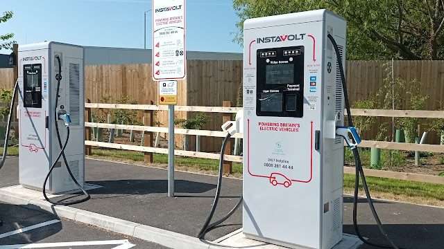 InstaVolt Charging Station in Rhyl United Kingdom of Great Britain and Northern Ireland