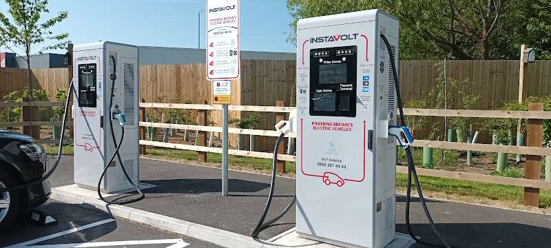 InstaVolt Charging Station EV Charging Station at Clwyd Retail Park