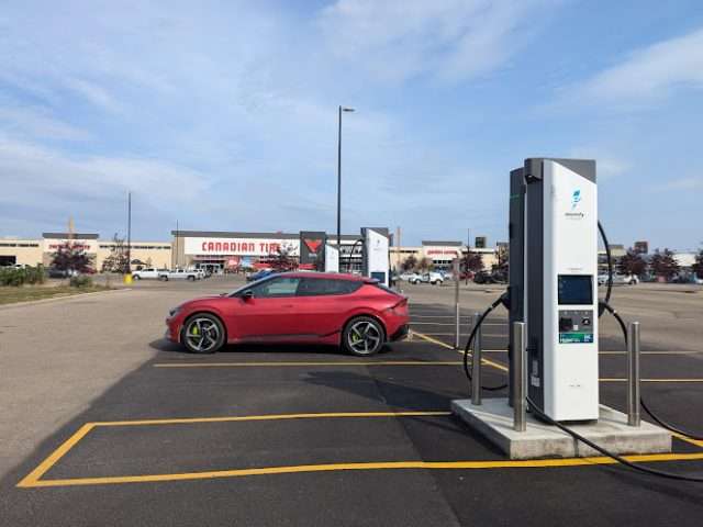 Electrify Canada Charging Station in Edmonton Alberta Canada