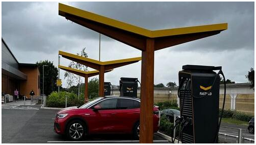 Fastned Charging Station in St Albans United Kingdom of Great Britain and Northern Ireland