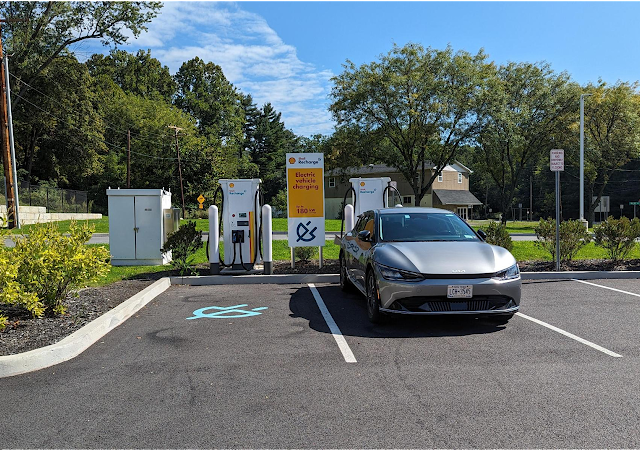 Shell Recharge Charging Station in Columbia New Jersey