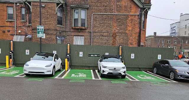 ChargePoint Charging Station in Toronto Ontario Canada