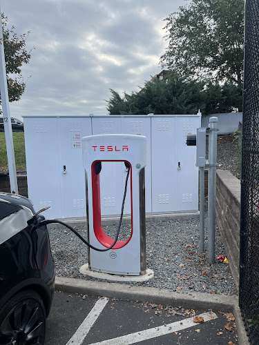 Tesla Supercharger EV Charging Station at Exxon