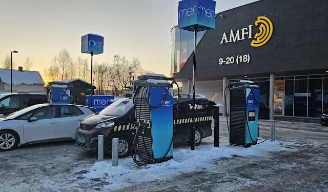 Mer Charging Station in Orkanger Norway 7300
