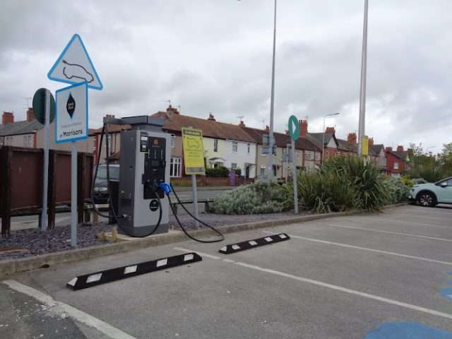 GeniePoint Charging Station in Rhyl United Kingdom of Great Britain and Northern Ireland