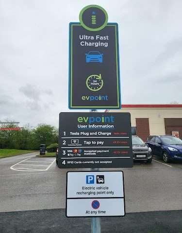 Electric Vehicle Charging Station in Uttoxeter United Kingdom of Great Britain and Northern Ireland