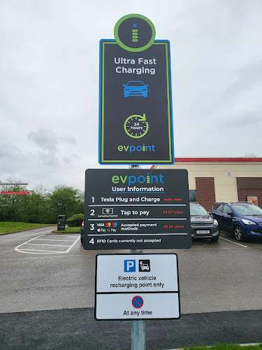 Electric Vehicle Charging Station EV Charging Station at A50 Derby Rd