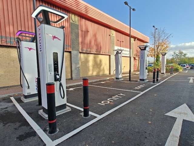 IONITY Charging Station in Sunderland United Kingdom of Great Britain and Northern Ireland