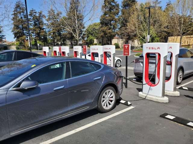 Tesla Supercharger in San Jose California